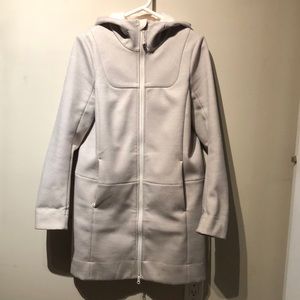 Lululemon water resistant rain jacket with fleece lining